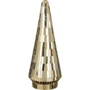 House of Seasons Decoratie Kerstboom - H33 x Ø13 cm - Glas - Goud