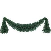 Kerstslinger deco swag kwasten l180h60 cm groen