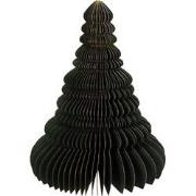 Papieren Kerstboom Glitter 10 cm - Donkergroen