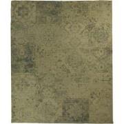 HSM Collection-Vloerkleed Patchwork -160x230-Groen/Geel-Polyester