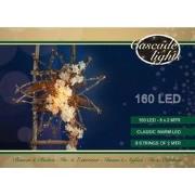 Cascade verlichting koperdraad 160l/8x2m led classic