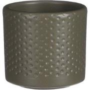 Era pot rond groen relief h7xd7cm