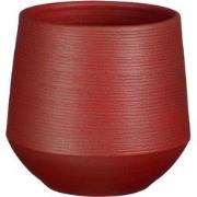 Evora pot rond d.rood h18xd19cm