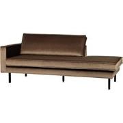 BePureHome Rodeo Daybed Links - Velvet - Taupe - 85x203x86