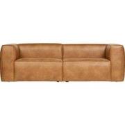 Woood Bean 3,5-Zitsbank - Eco-leder - Cognac - 73x246x96