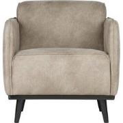 BePureHome Statement Fauteuil - Leer - Elephant Skin - 77x72x93