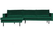 BePureHome Rodeo Chaise Longue Links - Velvet - Green Forest