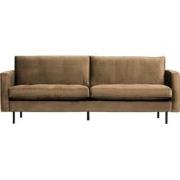 BePureHome Rodeo Classic 2,5-Zitsbank - Velvet - Taupe - 83x230x88