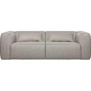 Woood Exclusive Bean 3,5-Zitsbank - Polyester - Light Grey - 73x246x96