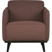 BePureHome Statement Fauteuil - Polyester - Koffie - 77x72x93