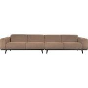 BePureHome Statement 4-Zitsbank XL - Bouclé - Nougat - 77x372x93