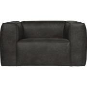 WOOOD Bean Fauteuil - Recycle Leer - Zwart - 74x146x98