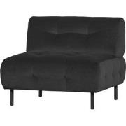 WOOOD Exclusive Lloyd Fauteuil - Velvet - Cast Iron - 75x90x90