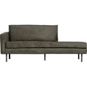 BePureHome Daybed Left Rodeo - Structure Velvet - Frost - 85x203x86