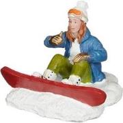 Snowboarding girl l5,5xb4,8xh4cm