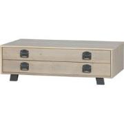 WOOOD Derby Salontafel - Grenen - Smoke - 35x110x62