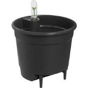 Self-watering insert 28 living black binnen l 28 x w 28 x h 25,5 cm