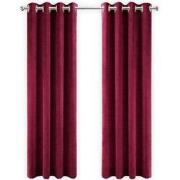 LW Collection LW Collection Gordijnen Rood Velvet Kant en klaar 270x29...