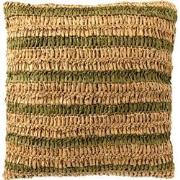 Dutch Decor ANTONY - Kussenhoes 45x45 cm - strepen van raffia - Olive ...