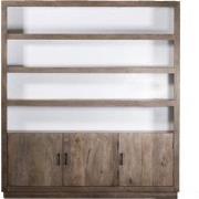 Kast Naturel - 180x40x200cm - Mangohout - kast Wesley