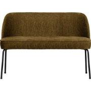 BePureHome Eetbank Vogue - Structure Velvet - Brass - 83x120x59