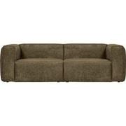 WOOOD 3.5-Zits Bank Bean - Structure Velvet - Moss - 73x246x96