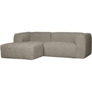 WOOOD Bean Chaise Longue Links - Melange - Travertin - 73x254x178