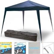 Partytent opvouwbaar / Vouwtent Paviljoen 330x330 cm - Marineblauw