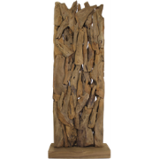 HSM Collection-Kamerscherm Root-80x30x215-Naturel-Teak