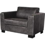 Fauteuil - Polka - leer Colorado antraciet 01