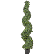 Beliani BUXUS SPIRAL TREE - Kunstplant-Groen-Synthetisch materiaal