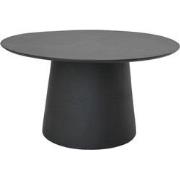 HSM Collection-Ronde Eettafel Drum-140X140X77-Zwart-Mango