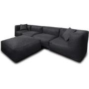 Feel Furniture - Binnen en Buiten bank - Odin - 4 Persoonsbank - Zwart...