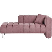 Beliani LANNILS - Chaise longue-Roze-Polyester