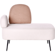 Beliani ARCEY - Chaise longue-Bruin-Polyester