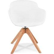 Fauteuil in Scandinavische stijl DESMA wit