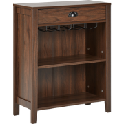 Beliani WALKERSTON - Sideboard-Donkere houtkleur-Vezelplaat