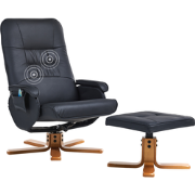 Beliani RELAXPRO - TV-fauteuil-Zwart-Kunstleer