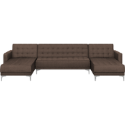 Beliani ABERDEEN - Modulaire Sofa-Bruin-Polyester