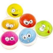 Decopatent® Uitdeelcadeaus 50 STUKS Vrolijke Smiley Stuiterballen Ø3.2...