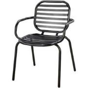 Tomo dining chair alu/black