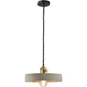 QUVIO Hanglamp beton klein rond grijs - QUV5095L-GREY