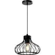 QUVIO Hanglamp metalen frame zwart - QUV5145L-BLACK