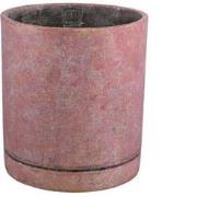 PTMD Bloempot Vik - 24x24x27 cm - Cement - Paars