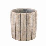 PTMD Bloempot Imani - 30x30x30 cm - Cement - Taupe