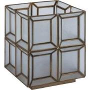 PTMD Layra Tafellamp - 24x24x30 cm - Glas - Wit