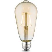 Edison Vintage LED filament lichtbron Drop - Amber - ST64 Deco - Retro...