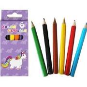 Decopatent® Uitdeelcadeaus 24 STUKS 6-Delige Unicorn Kleurpotloodjes -...