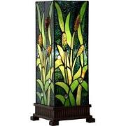 LumiLamp Tiffany Tafellamp  18x18x45 cm Groen Glas Tiffany Bureaulamp