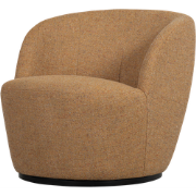 WOOOD Serra Draaifauteuil - Melange Stof - Curry - 68x70x77